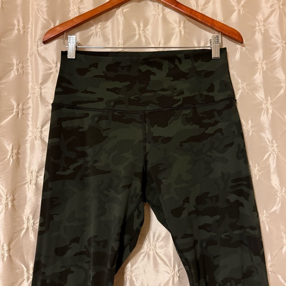 Lululemon Align Pant Full Length 28" Leggings Incognito Camo Multi Gator Green - Picture 5 of 16